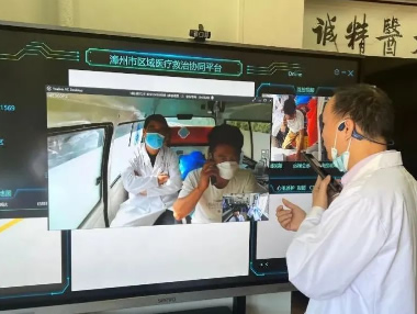 智能急救系统/中央监护天荣医疗-诏安县总医院5G智慧救护车助力脑卒中急救再提速！