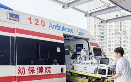 5G急诊急救/ 智能急救系统天荣医疗-5G母婴安全转运车护航危重双胞胎早产儿！