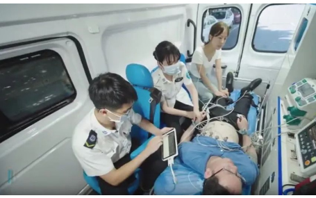 智能急救系统/120急救转运监护天荣医疗-赣州市急救120，实现“上车即入院”及院前院内急救诊疗一体化