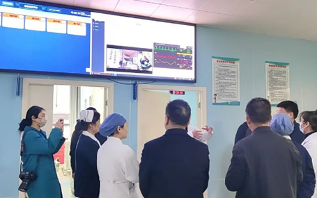 5G急救系统/120急救转运监护天荣医疗-魏县中医医院参观考察丰县人民医院院前5G智慧急救体系建设！
